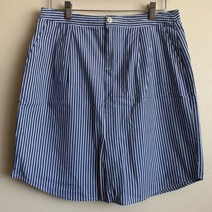 BANANA REPUBLIC Blue & White Striped Skirt - 6